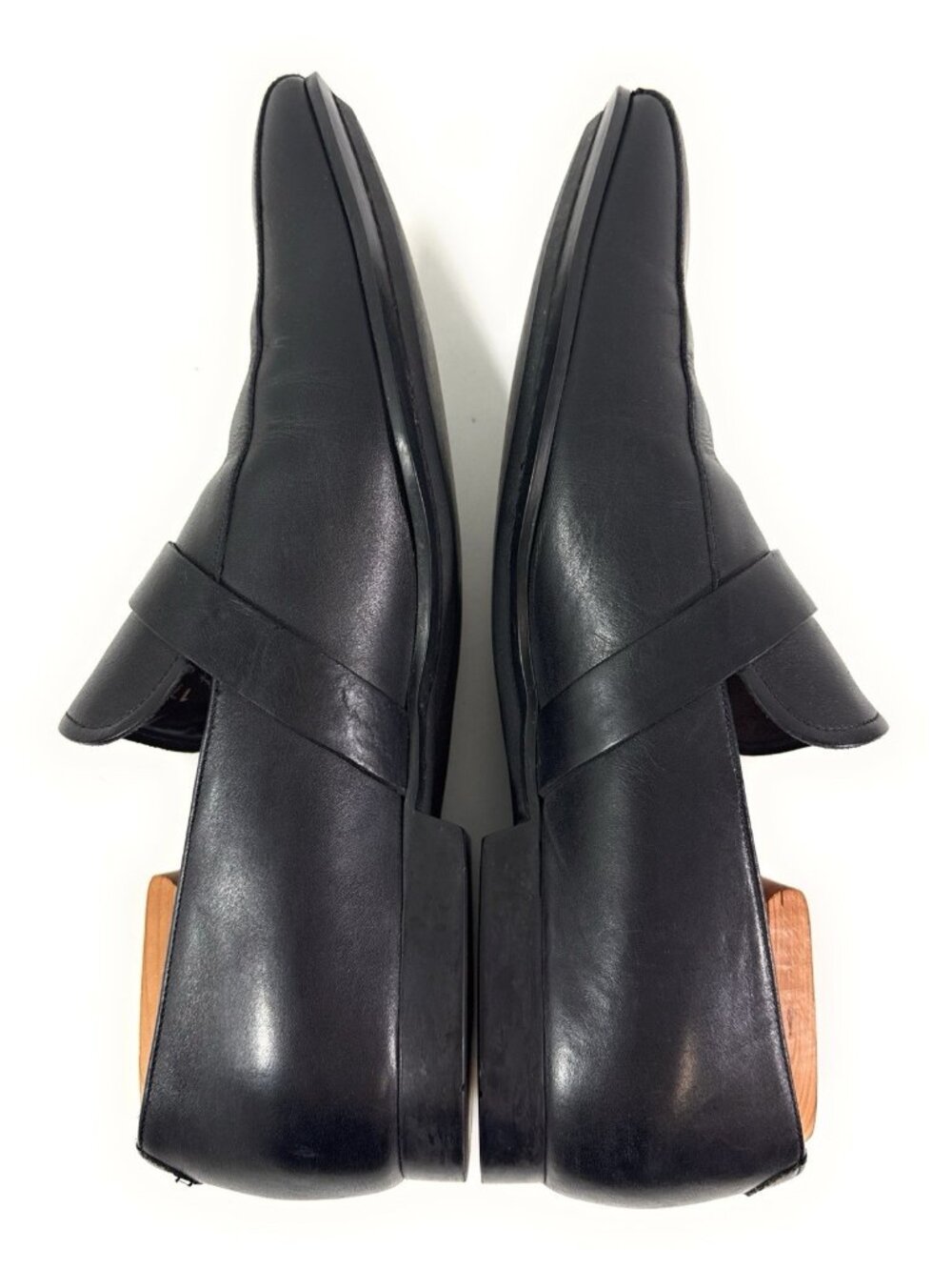 Gucci Mens Leather Slip On Monk Strap Loafers Size 8 D Buckle Black 170337 - Picture 6 of 15